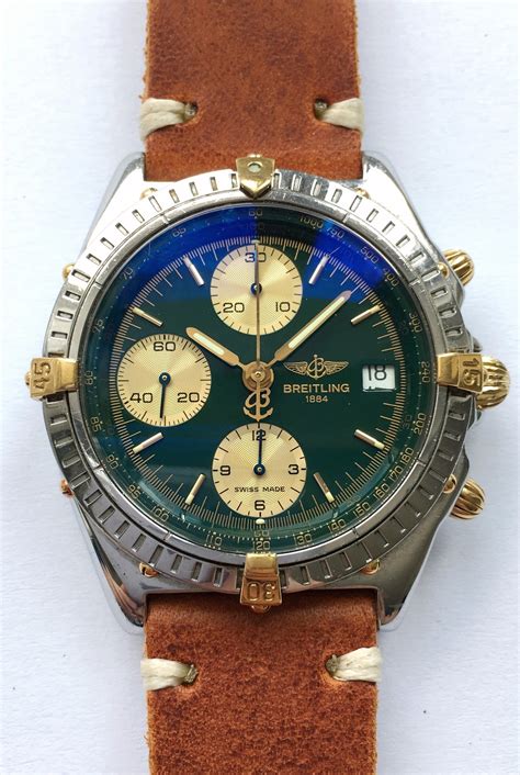 dial on breitling chronomat 1|breitling titanium green dial.